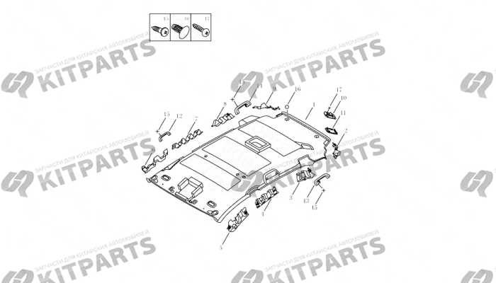 INTERIOR TRIM BOARD,ROOF PANEL Geely Emgrand X7