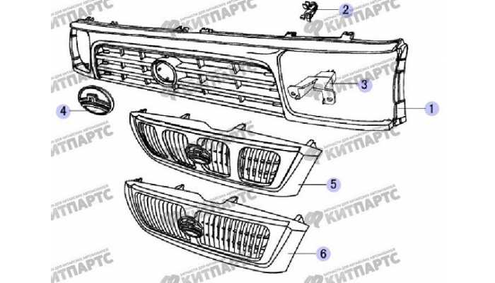 Облицовка радиатора Great Wall Safe (SUV G5)