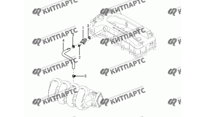 Вентиляция картерных газов S30 (E-Teco) Dong Feng